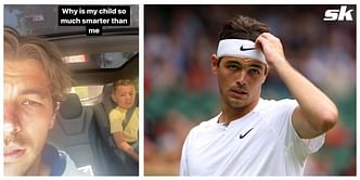 Watch: Taylor Fritz gets increasingly more bewildered as his son quizzes him on country capitals