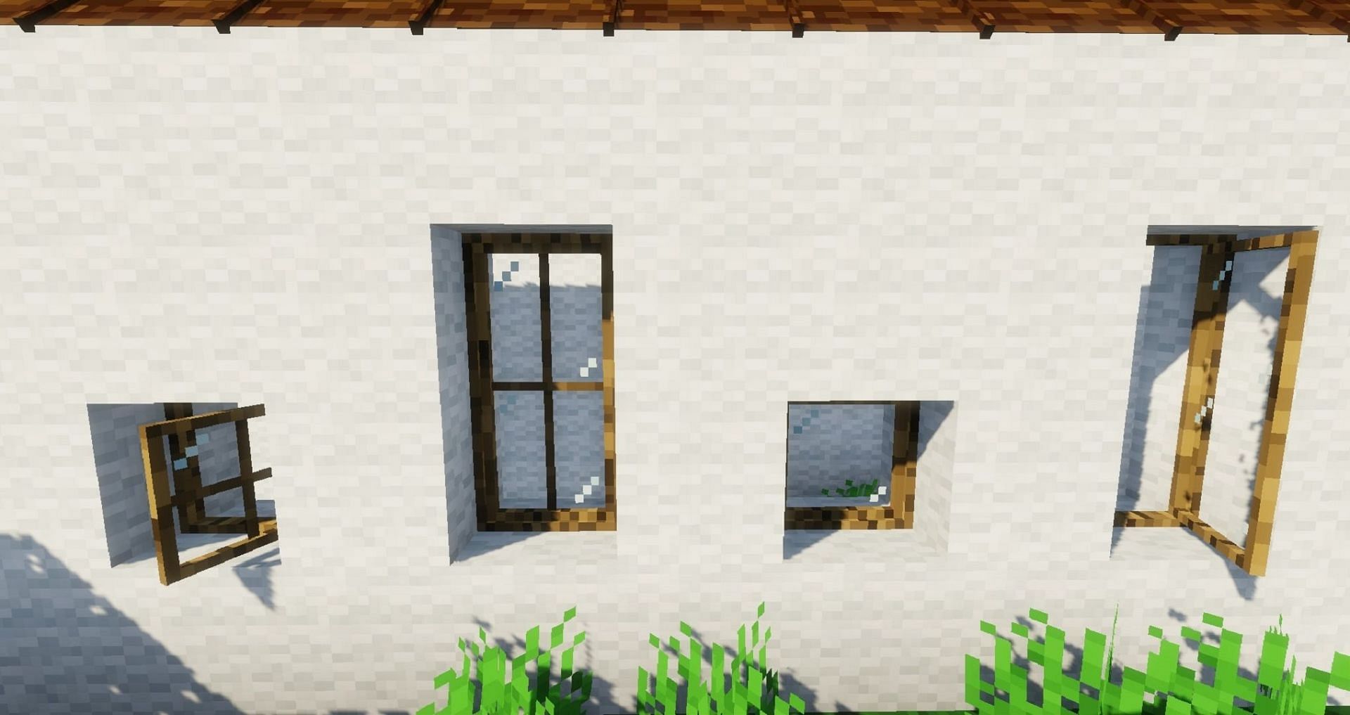 Various window types in Macaw&#039;s Windows (Image via Sketch_Macaw/CurseForge)