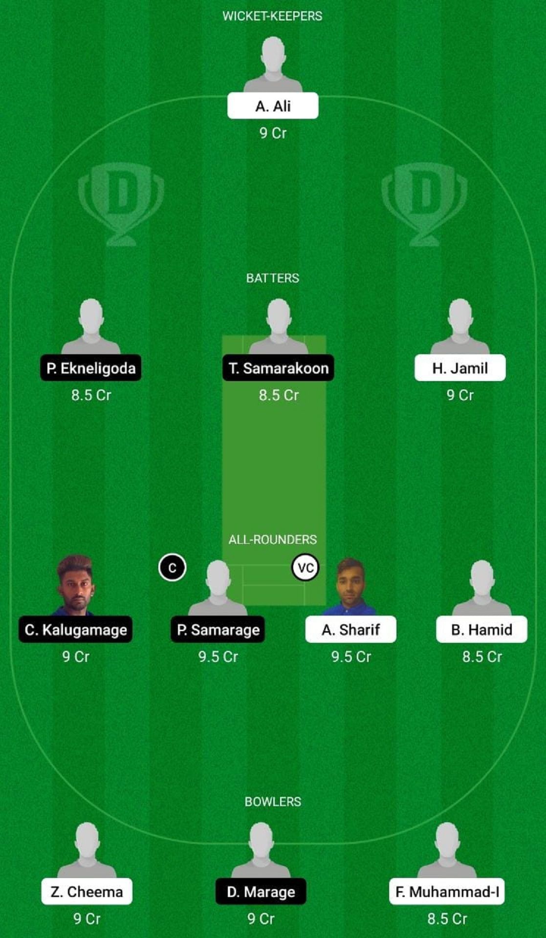 FT vs RCC Dream11 Fantasy Suggestion #1