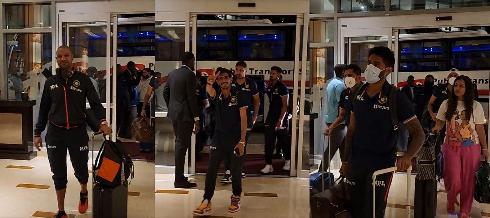 Indian players had arrived in the West Indies for the one-day series. Pic: BCCI