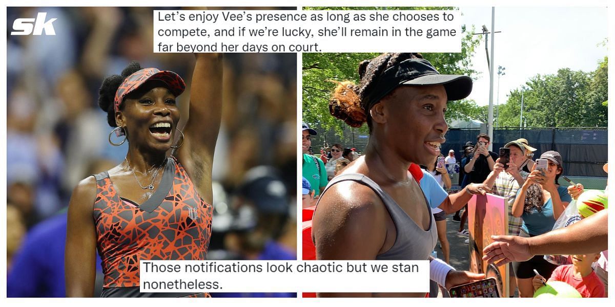 Tennis fans react upon spotting Venus Williams in Washington, D.C. ahead of the Citi Open