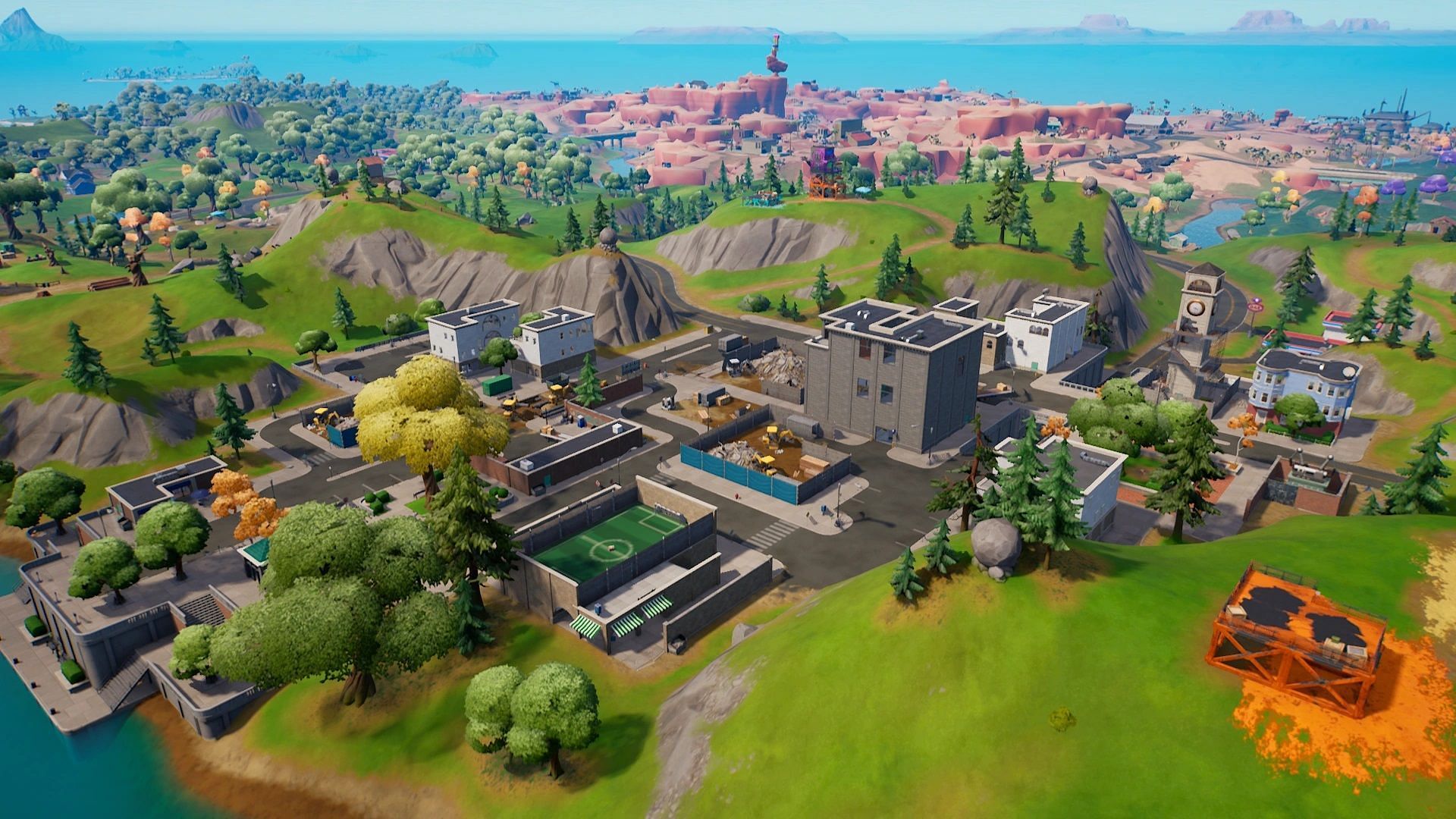 Fortnite players will be able to choose the design of Tilted Towers (Image via Epic Games)