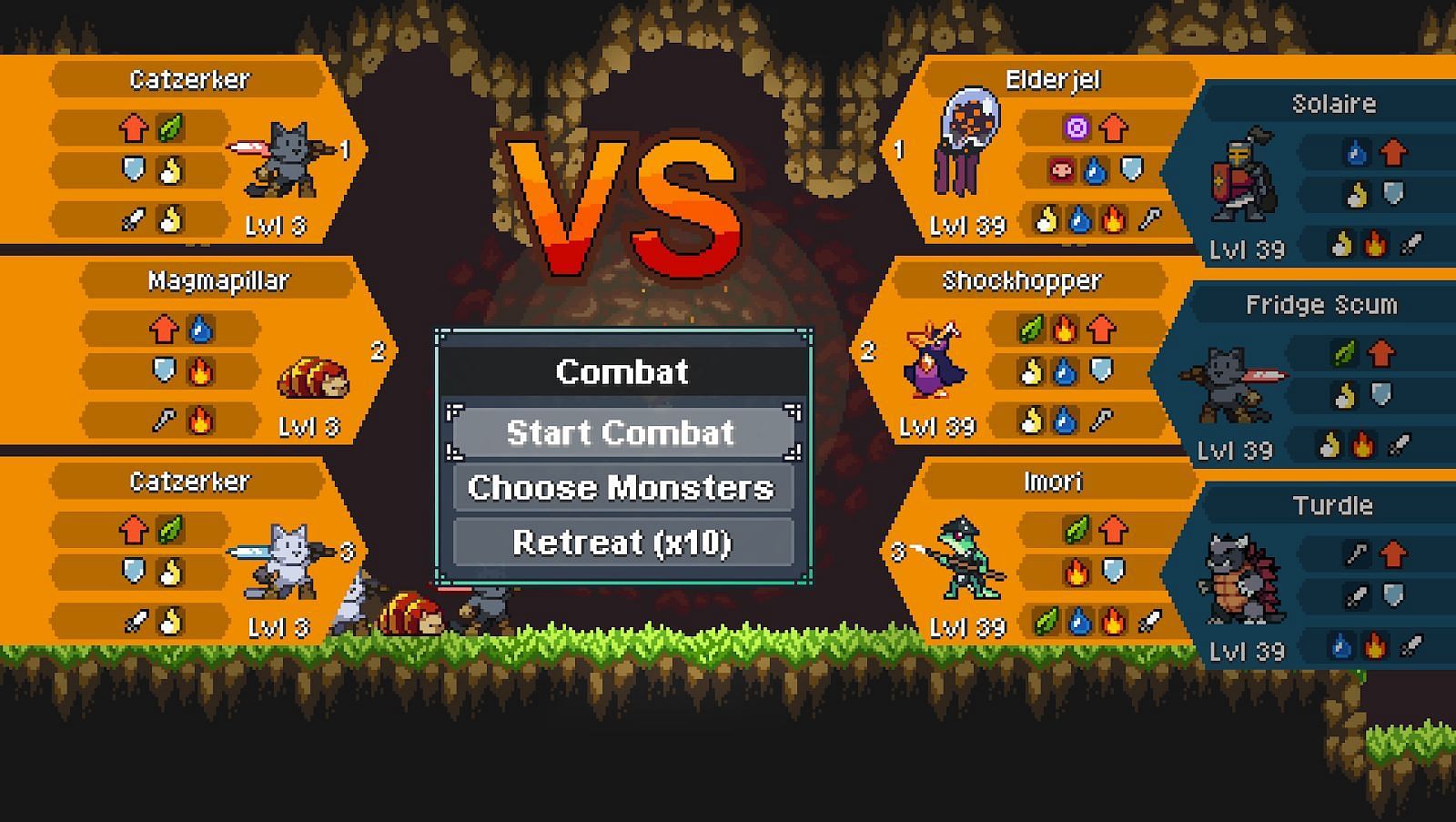 The pre-battle menu (Image via moi rai Games)