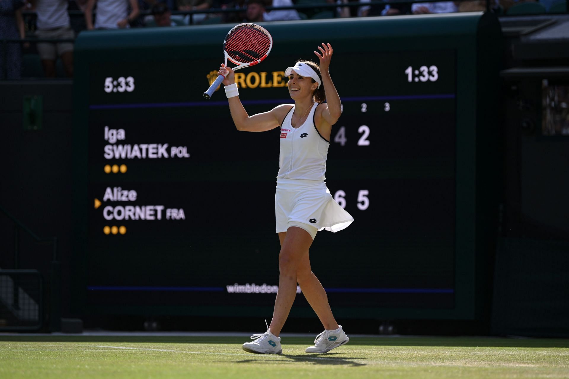 Alize Cornet scripted one of the biggest upsets in Wimbledon