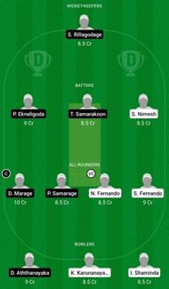 Dream11 Team for Kent Lanka vs Roma CC - ECS T10 Rome.