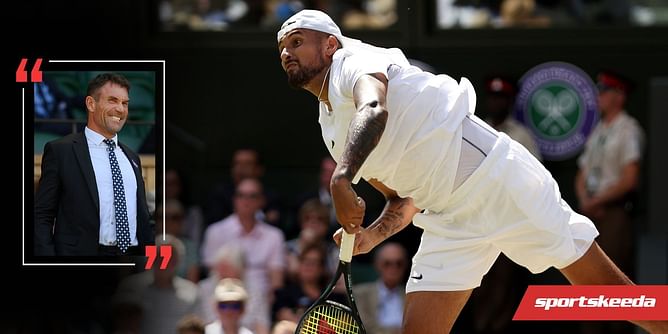 "I don't think Nick Kyrgios would ever lose a match when he serves that well, he could beat everyone else with such a game, maybe Rafa or Roger would have a chance" - Pat Cash after the Wimbledon final