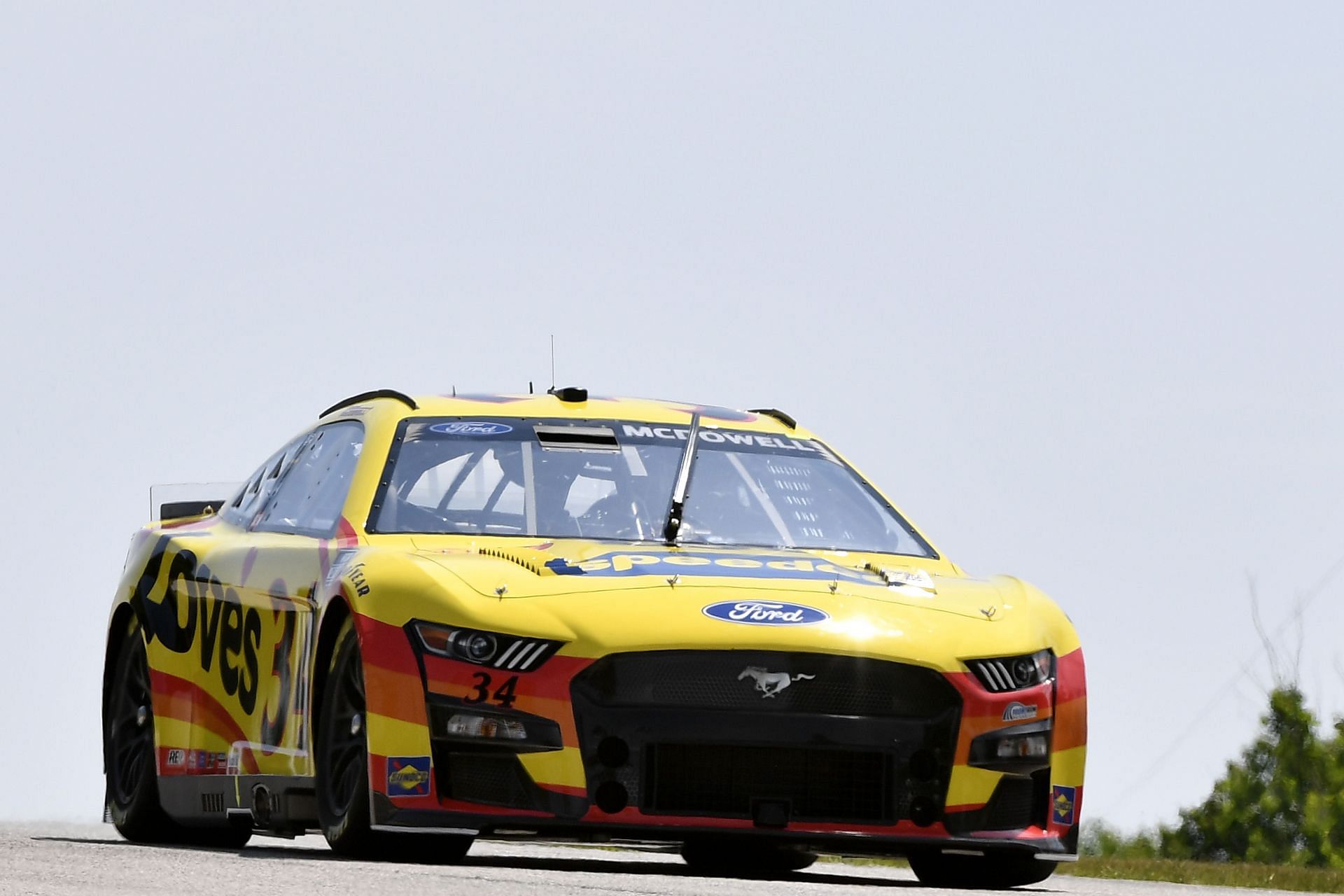 Michael McDowell drives during qualifying for the NASCAR Cup Series Kwik Trip 250 at Road America (Photo by Logan Riely/Getty Images)