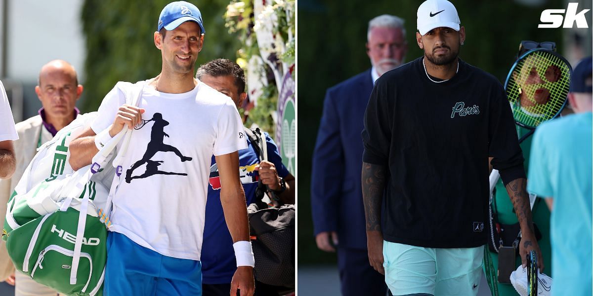 Novak Djokovic (L) &amp; Nick Kyrgios will go head to head in the Wimbledon men&#039;s singles final on Sunday