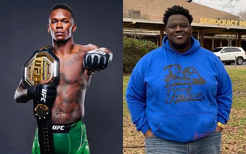 Israel Adesanya (L) (via @stylebender on Instagram) and Gary Chambers (R) (via @Babatundekoiki on Twitter)