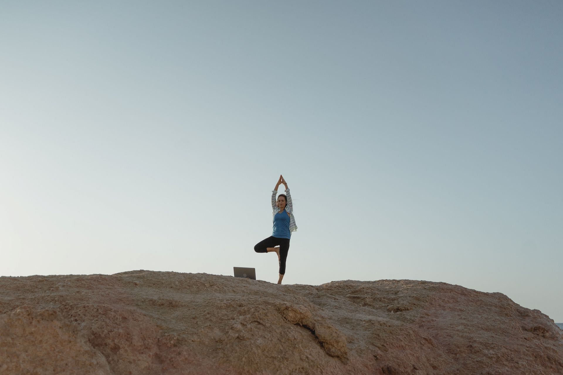 Premium Photo | Young woman doing yoga workout pose asana harmony and body  balance uses mat