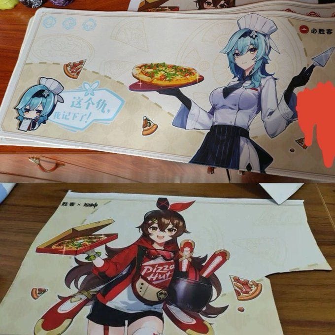 New Genshin Impact x Pizza Hut collab confirmed for next month, Eula and Amber promo art surfaces