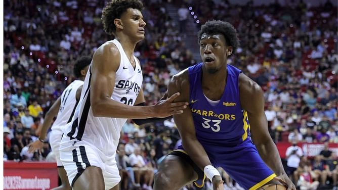 "Warriors really got the next Embiid lol", "He finna prove everybody wrong" - NBA fans react to James Wiseman's emphatic return to action at the Las Vegas Summer League