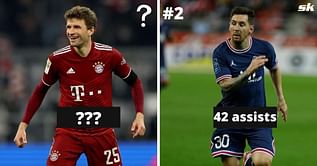 5 players with the most assists in top five European leagues since 2020