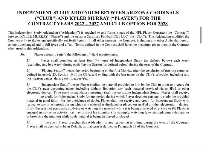 Arizona Cardinals, Kyler Murray agree on 5-year, $230M contract