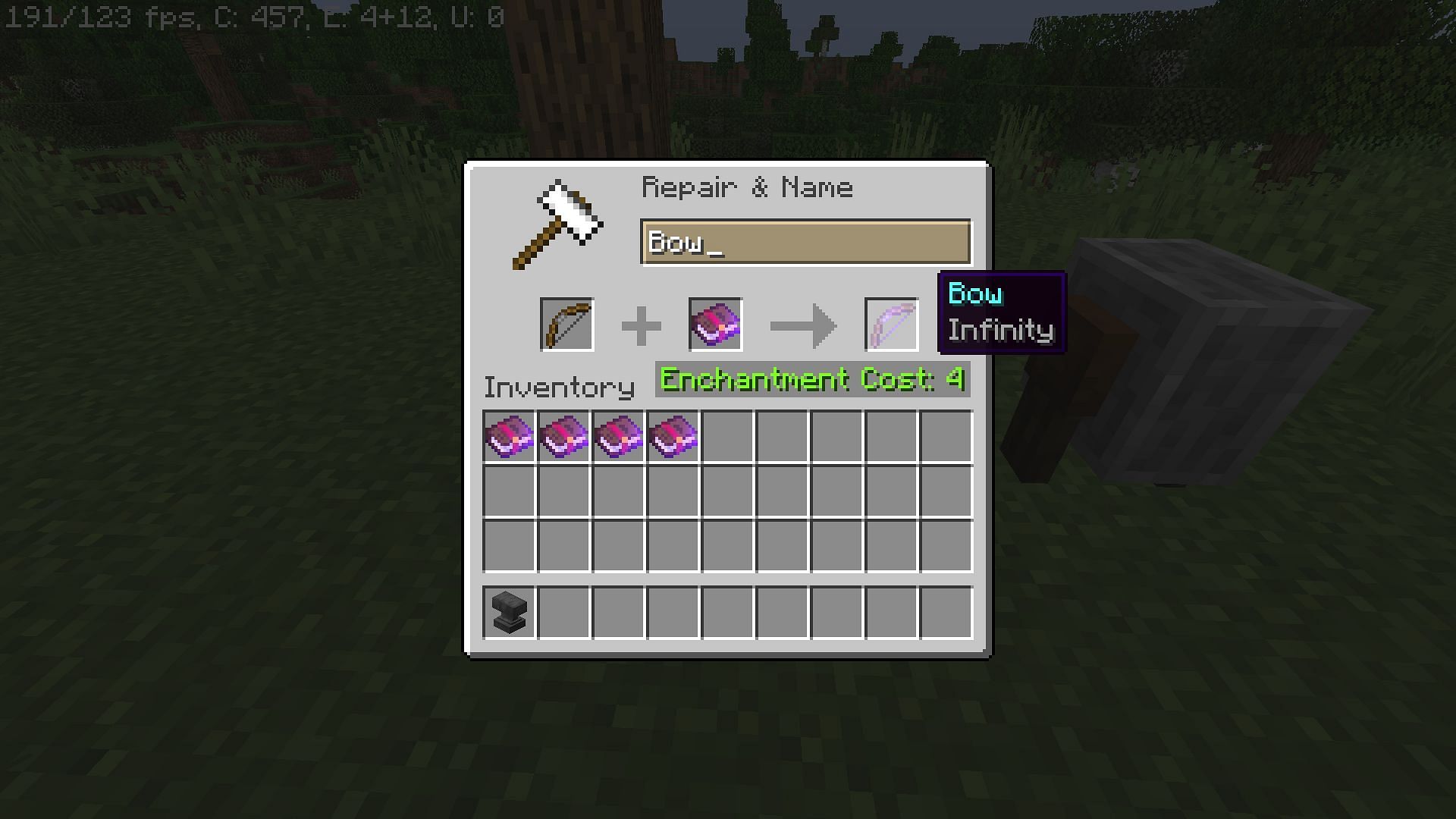 Infinity enchantment is the best for bows (Image via Minecraft 1.19 update)