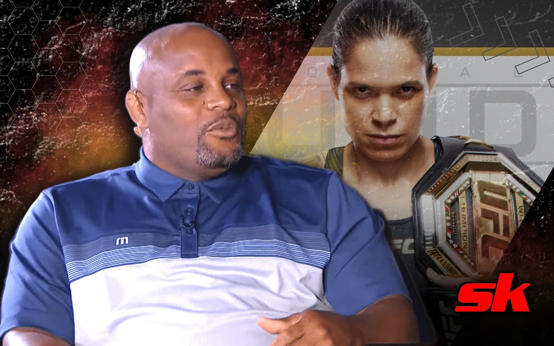 Daniel Cormier is not a fan of Amanda Nunes&#039; decision to change her gym. [Image credits: YouTube/UFC; @ufcespanol on Instagram]