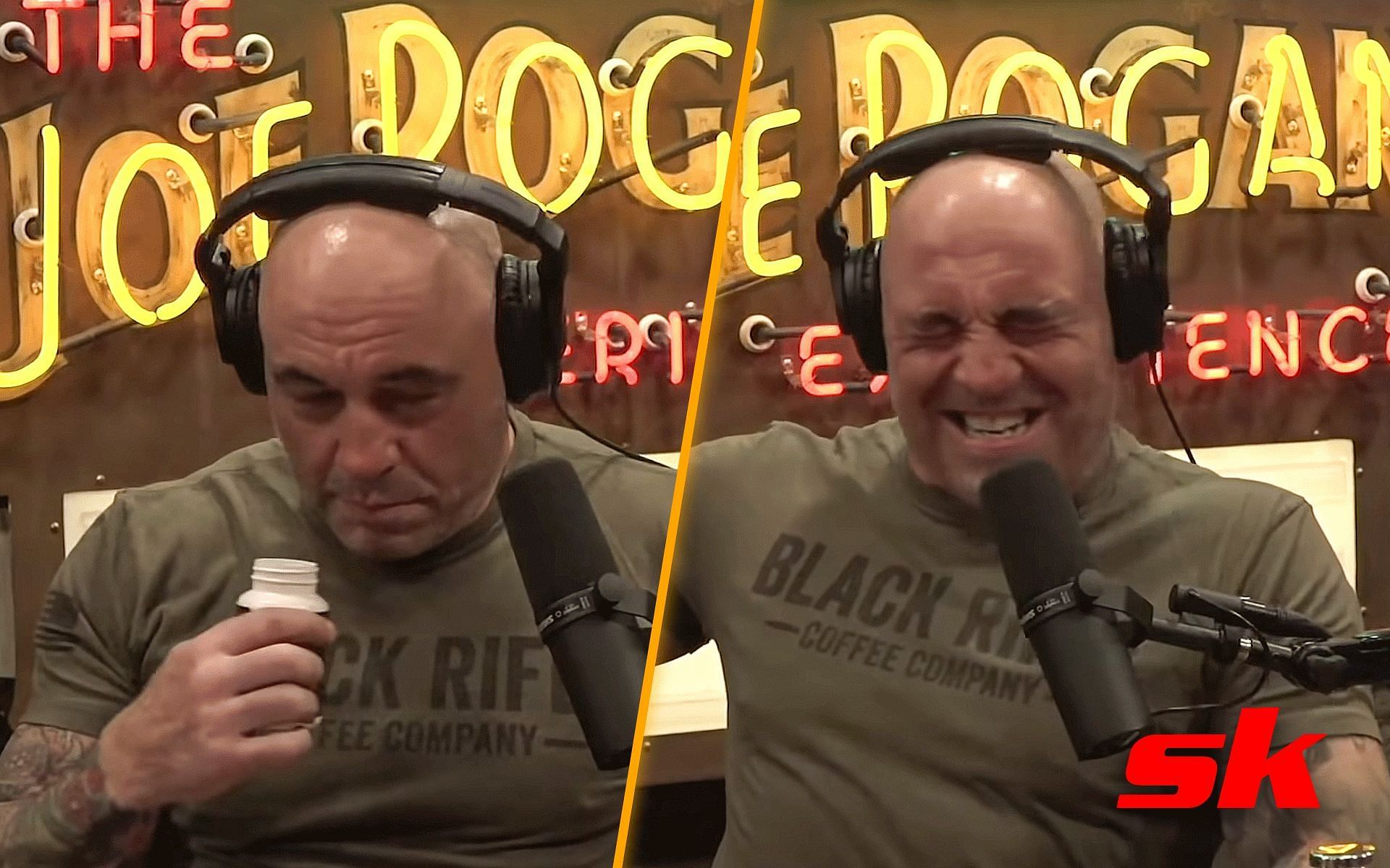 Joe Rogan trying smelling salts for the first time [Image courtesy @Powerful JRE YouTube]