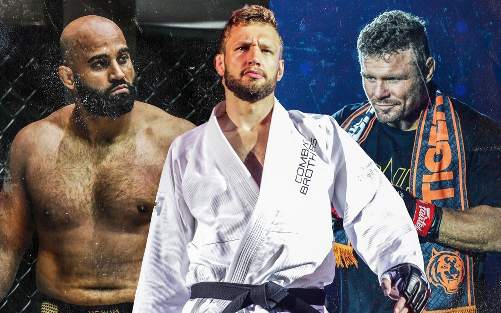 Arjan Bhullar (left), Reinier de Ridder (middle), and Anatoly Malykhin (right) [Photo Credits: ONE Championship]