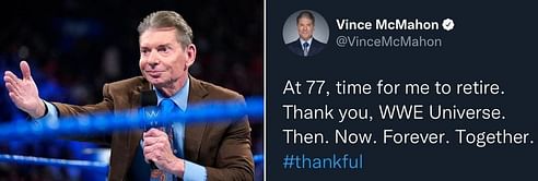 "Time for me to retire" - WWE Founder Vince McMahon makes game-changing announcement