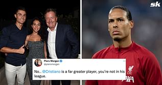"You would know I made a joke" - Liverpool star Van Dijk's brilliant reply to Piers Morgan on Twitter after Cristiano Ronaldo comments resurface