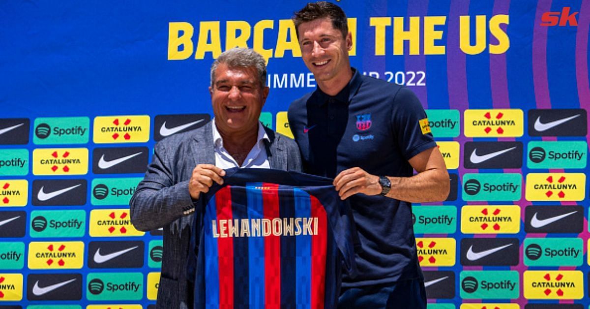 Robert Lewandowski left Bayern Munich for Camp Nou this summer.