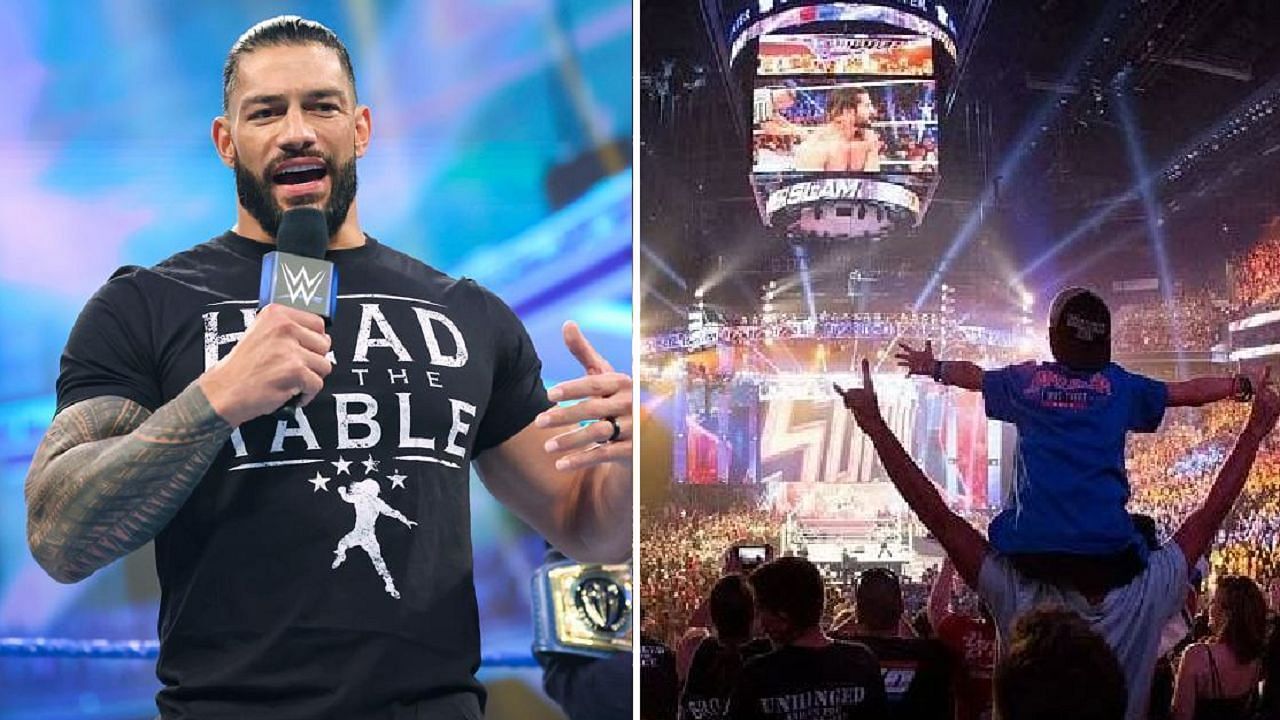 Roman Reigns delivered a wholesome promo at the latest WWE live event