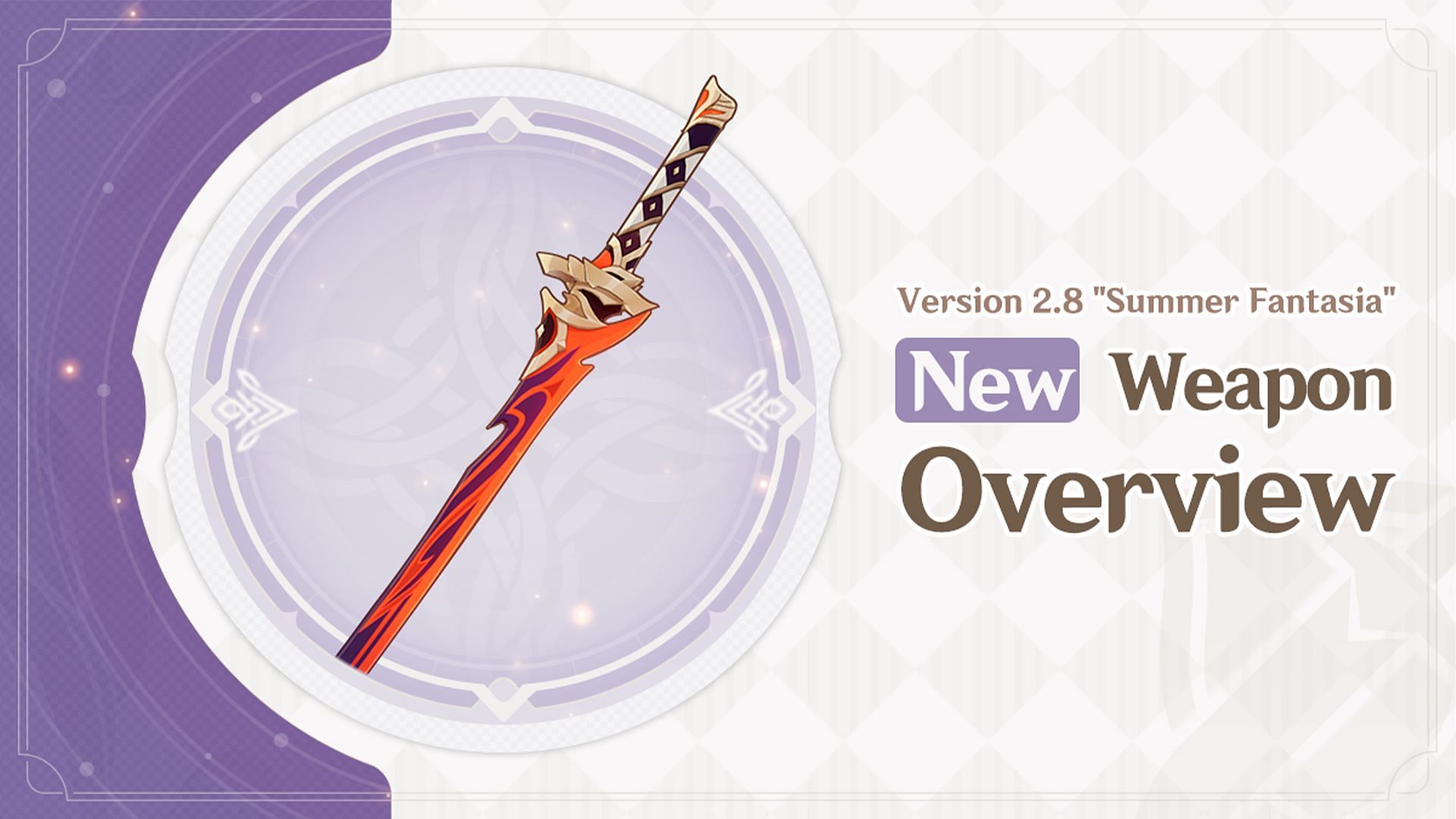 New sword in version 2.8 (Image via HoYoverse)