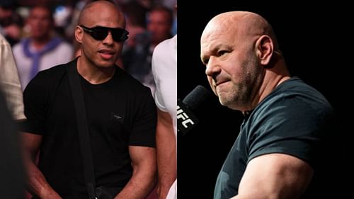 Ali Abdelaziz (L) and UFC President Dana White (R)