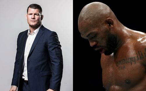 Michael Bisping (left), Jon Jones (right)