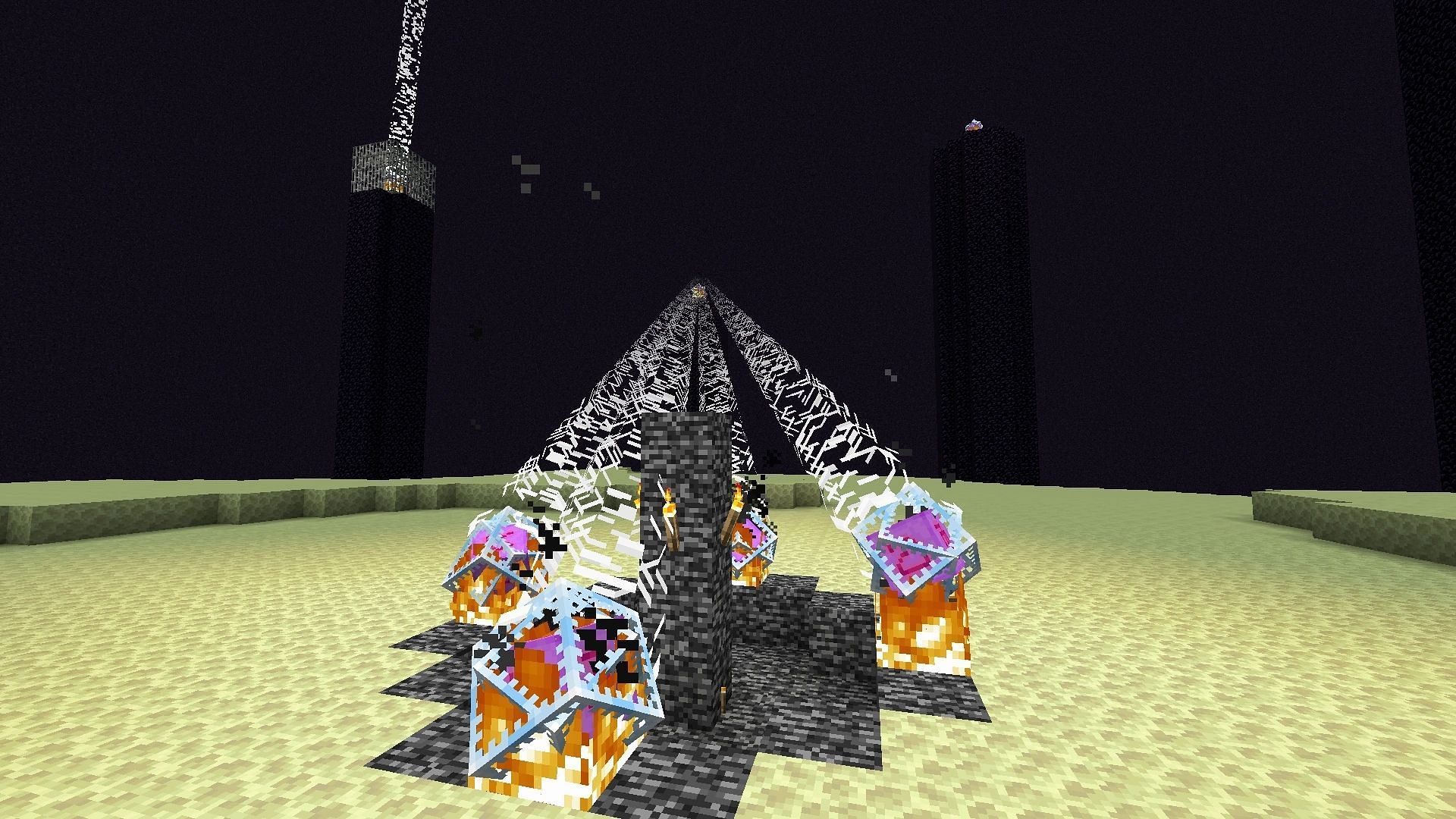 End crystals can respawn the Ender Dragon in Minecraft 1.19 (Image via Minecraft Wiki)