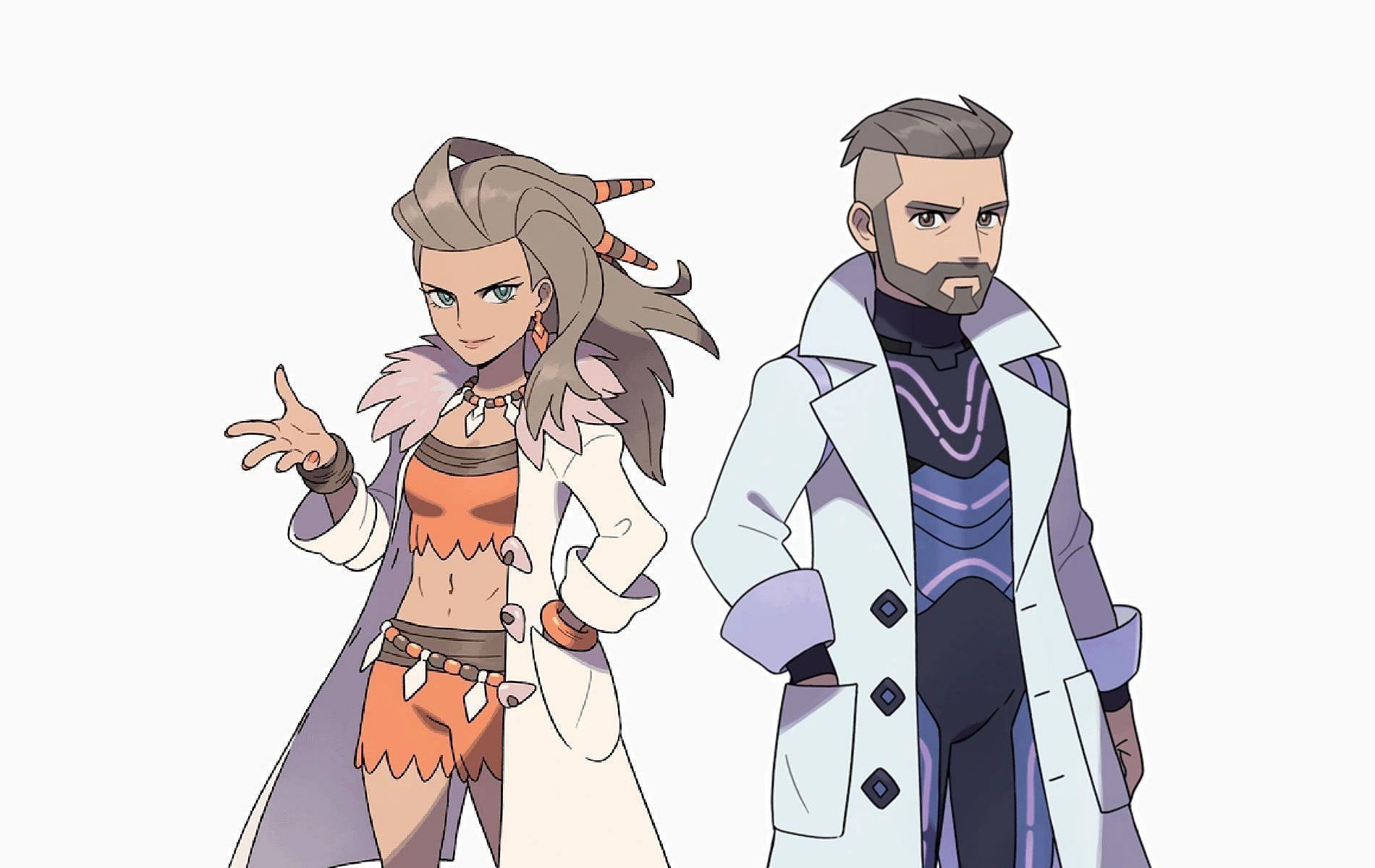 Professor Sada and Turo (Image via Pokemon)