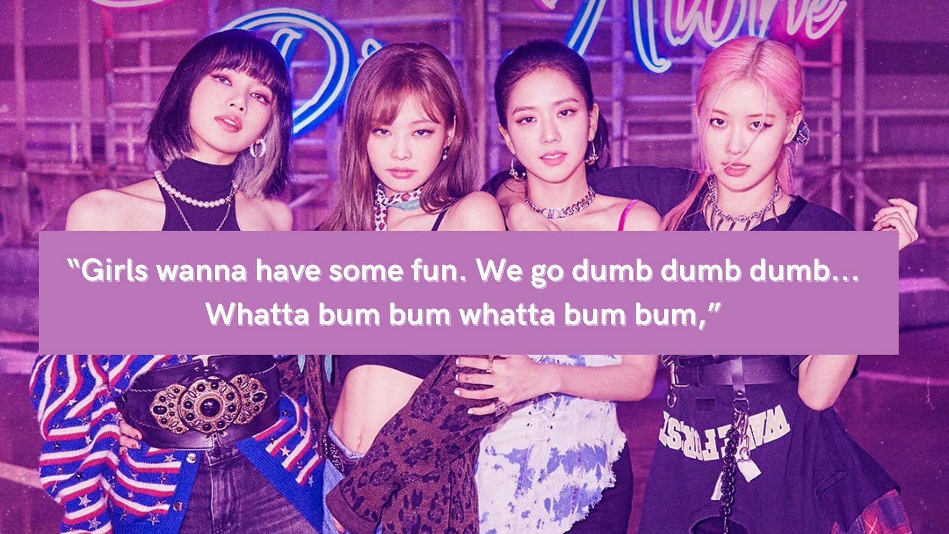 BLACKPINK&#039;s lyrics in Forever Young (Image via Twitter/@BLACKPINK)