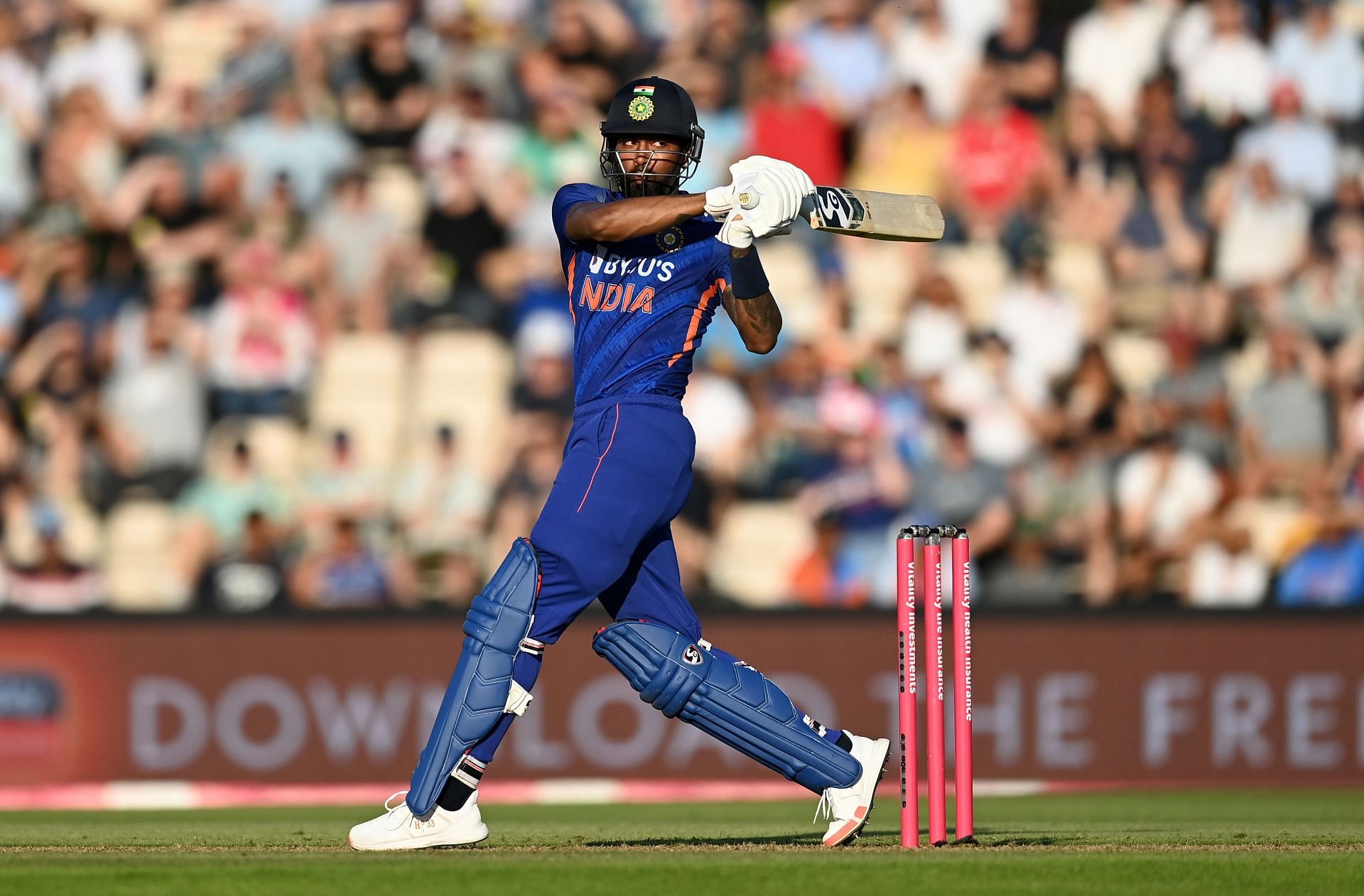 Hardik Pandya seems to have nicely settled into his role at No. 5 (Image Courtesy: Getty)