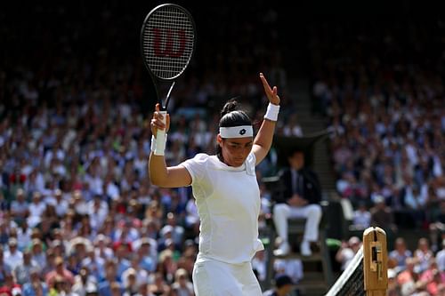 Jabeur at the 2022 Wimbledon Championships.