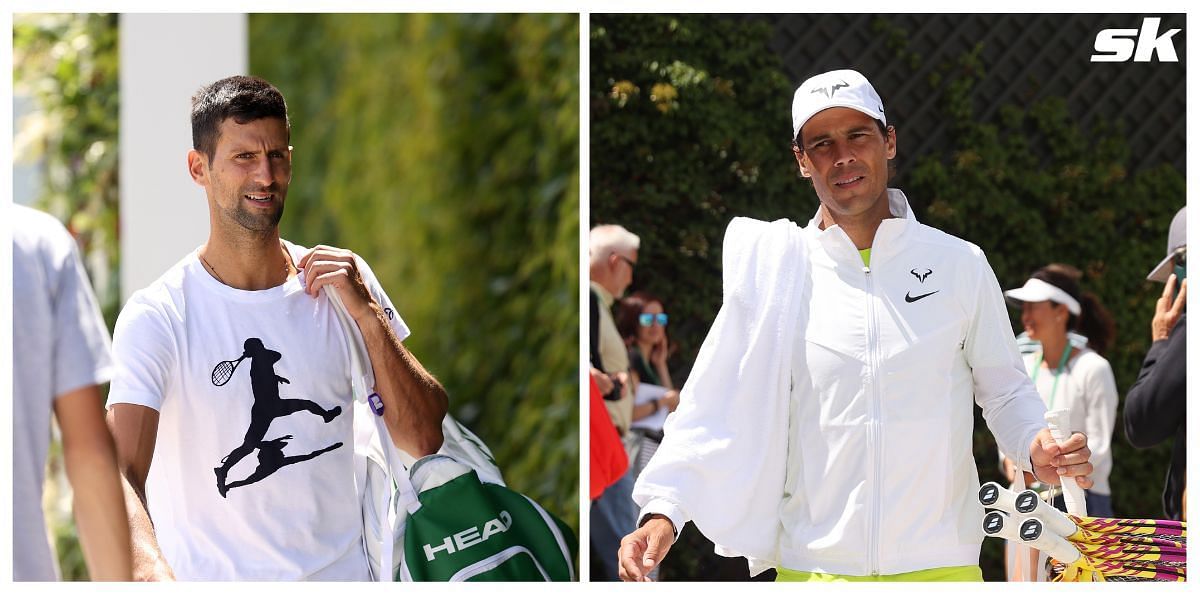 Novak Djokovic (L) &amp; Rafael Nadal will be the biggest stars in action on Day 12 of The 2022 Wimbledon Championships