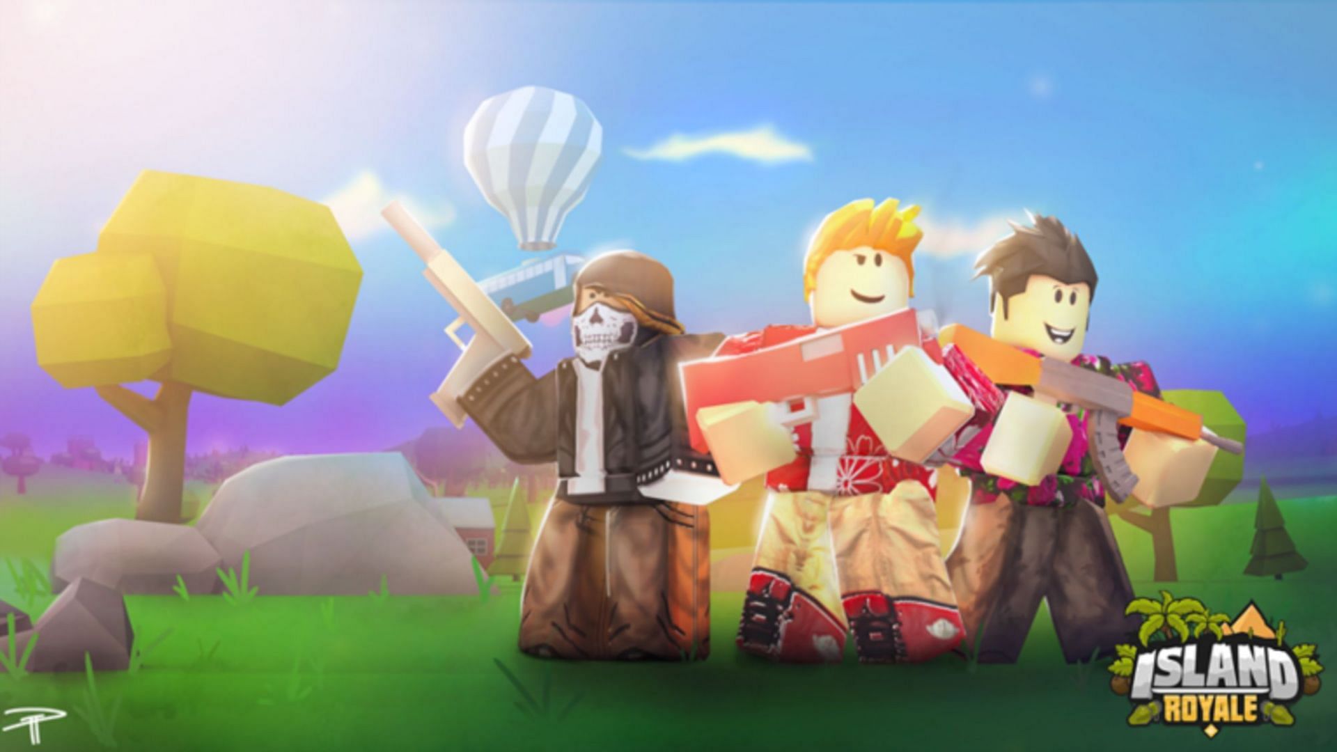 Survive in the wild environment of Island Royale (Image via Roblox)