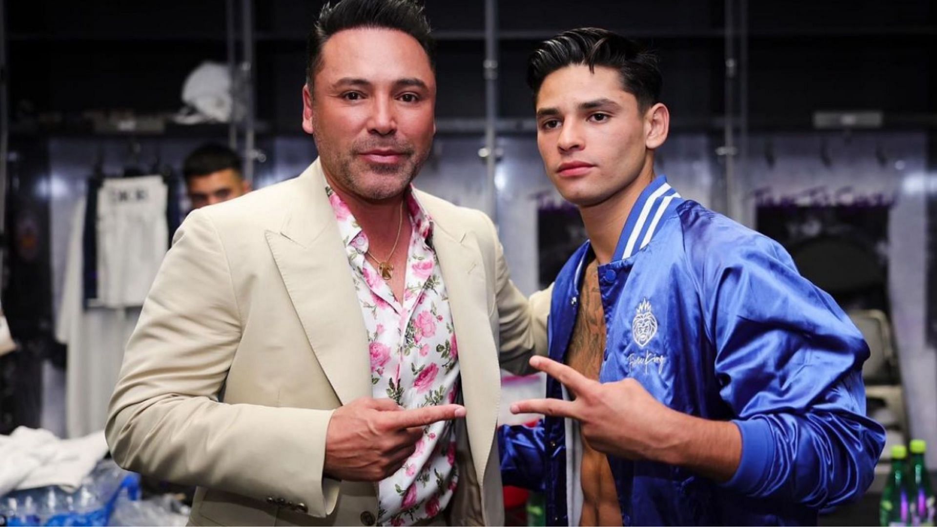 Oscar De La Hoya (L) and Ryan Garcia (R) [Image credits: Instagram @oscardelahoya]