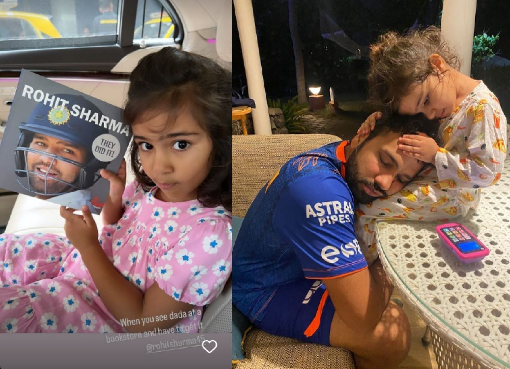 रोहित की बेटी ने खरीदी उनके ऊपर लिखी गई किताब