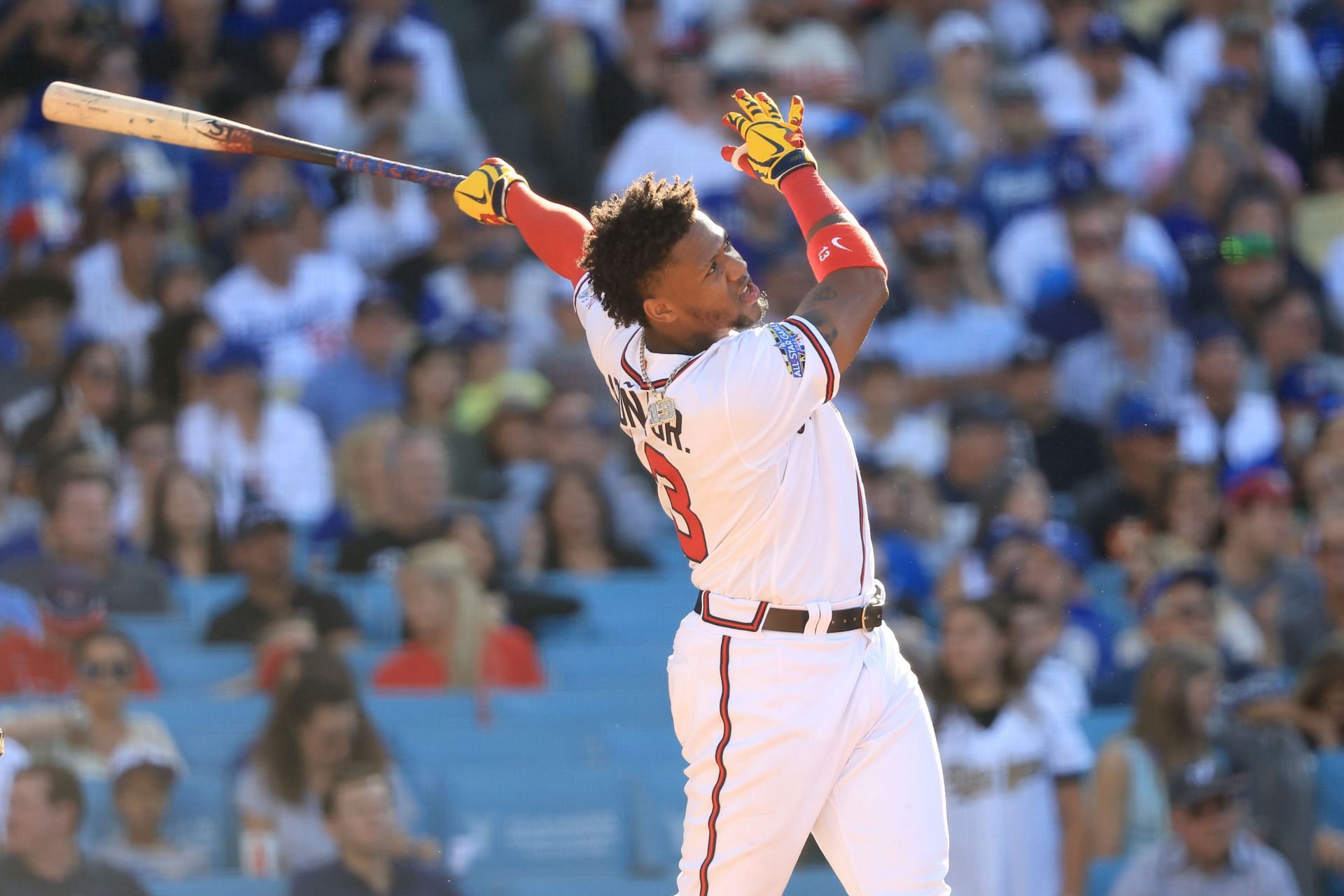 Ronald Acuna Jr. during the 2022 T-Mobile Home Run Derby.