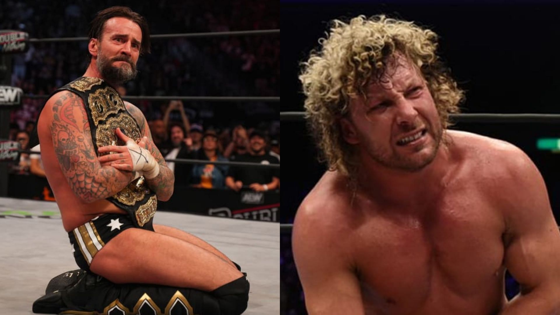 CM Punk (left), Kenny Omega (right)