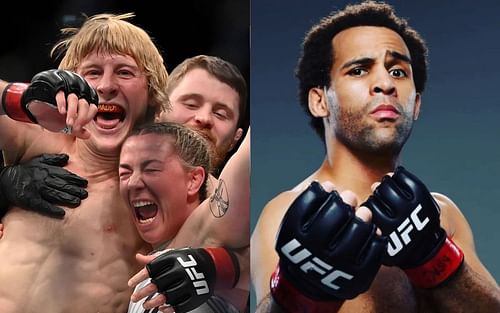 Paddy Pimblett (left), Molly McCann (center), and Jordan Leavitt (right) (Images via Getty and Instagram/MonkeyKing_UFC)