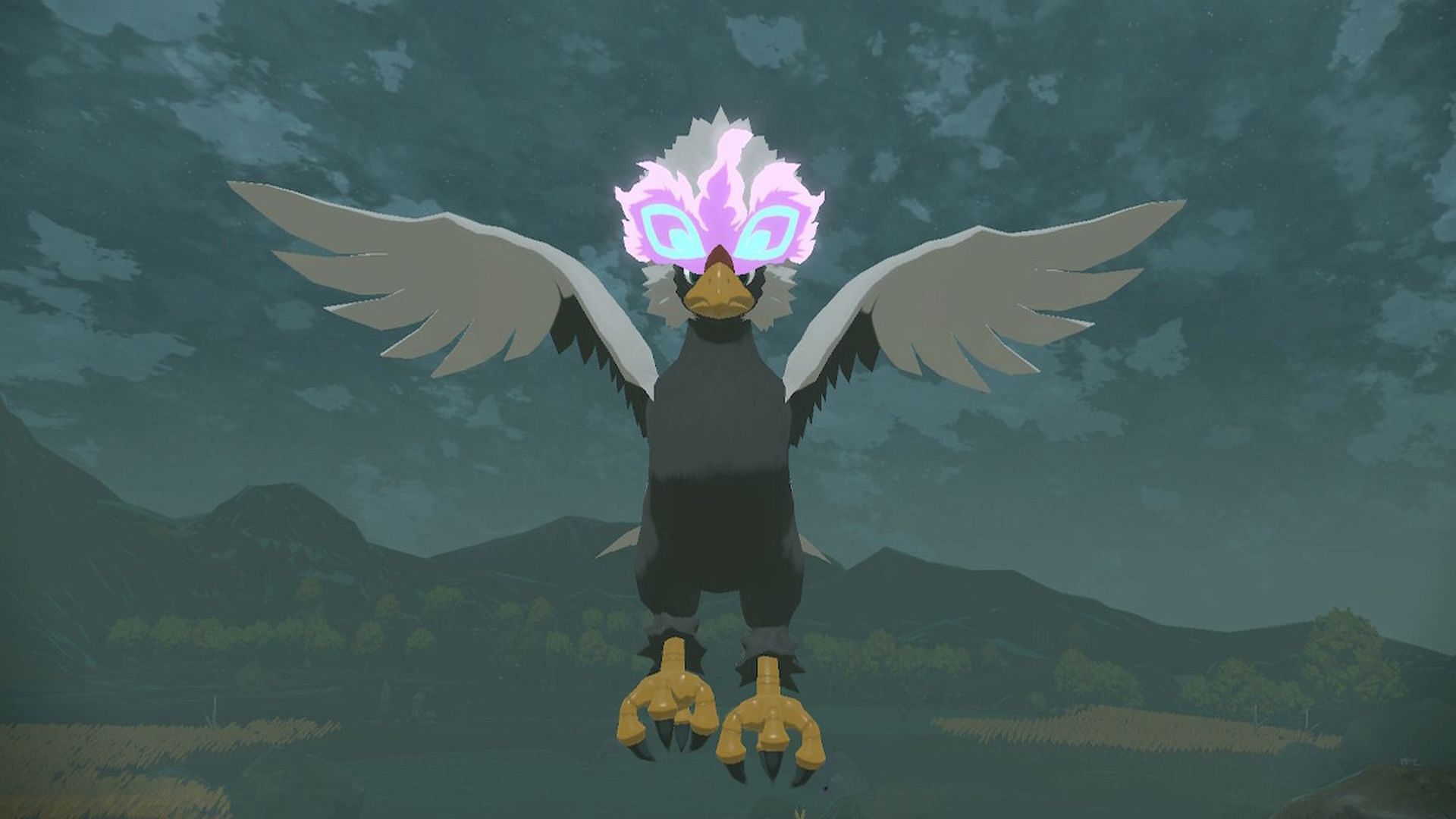 Hisuian Braviary as it appears in Pokemon Legends: Arceus (Image via The Pokemon Company)