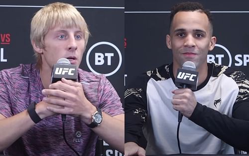 Paddy Pimblett (left) and Jordan Leavitt (right) (Images via YouTube/TheMacLife)