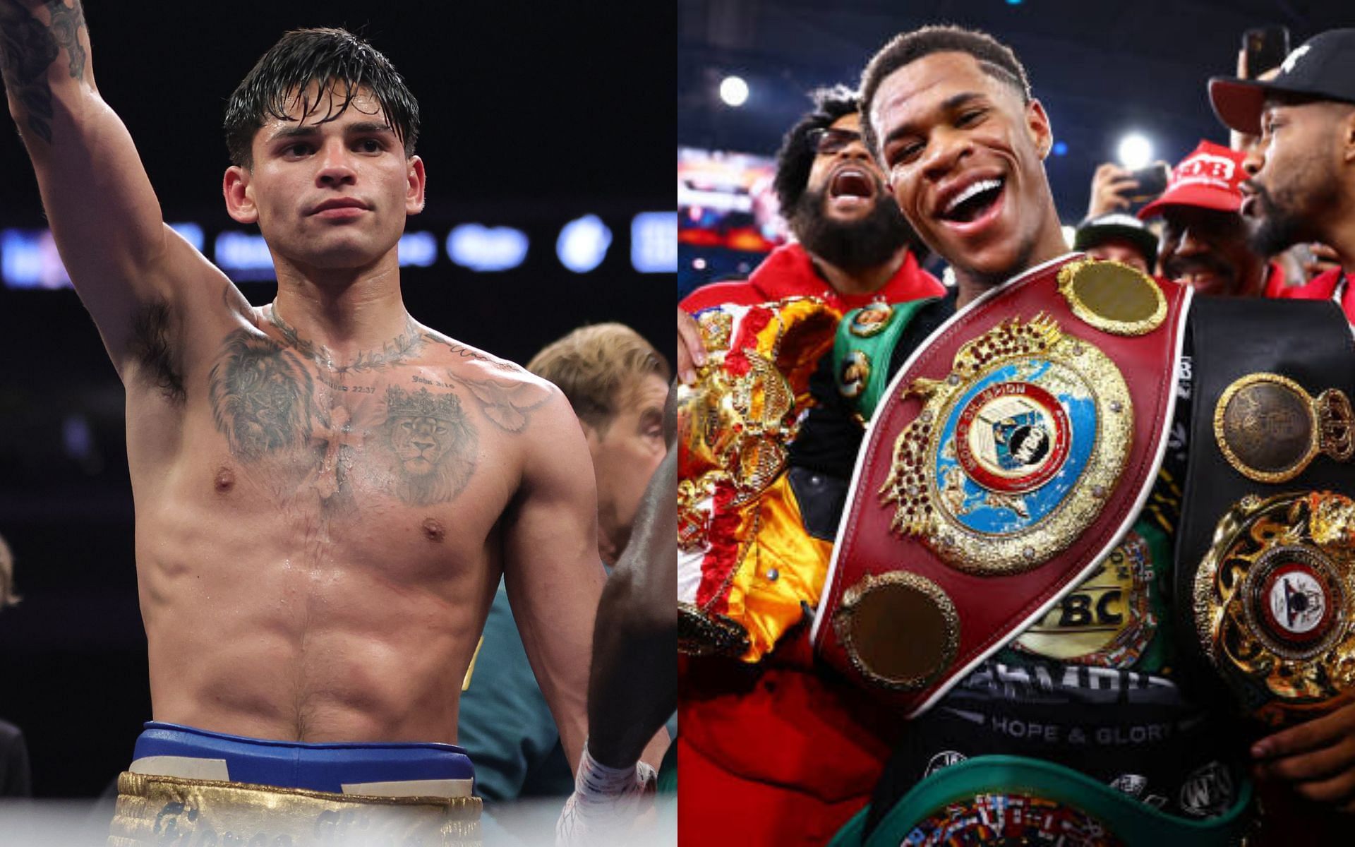 Ryan Garcia (left) and Devin Haney (right) (Image credits Getty Images)