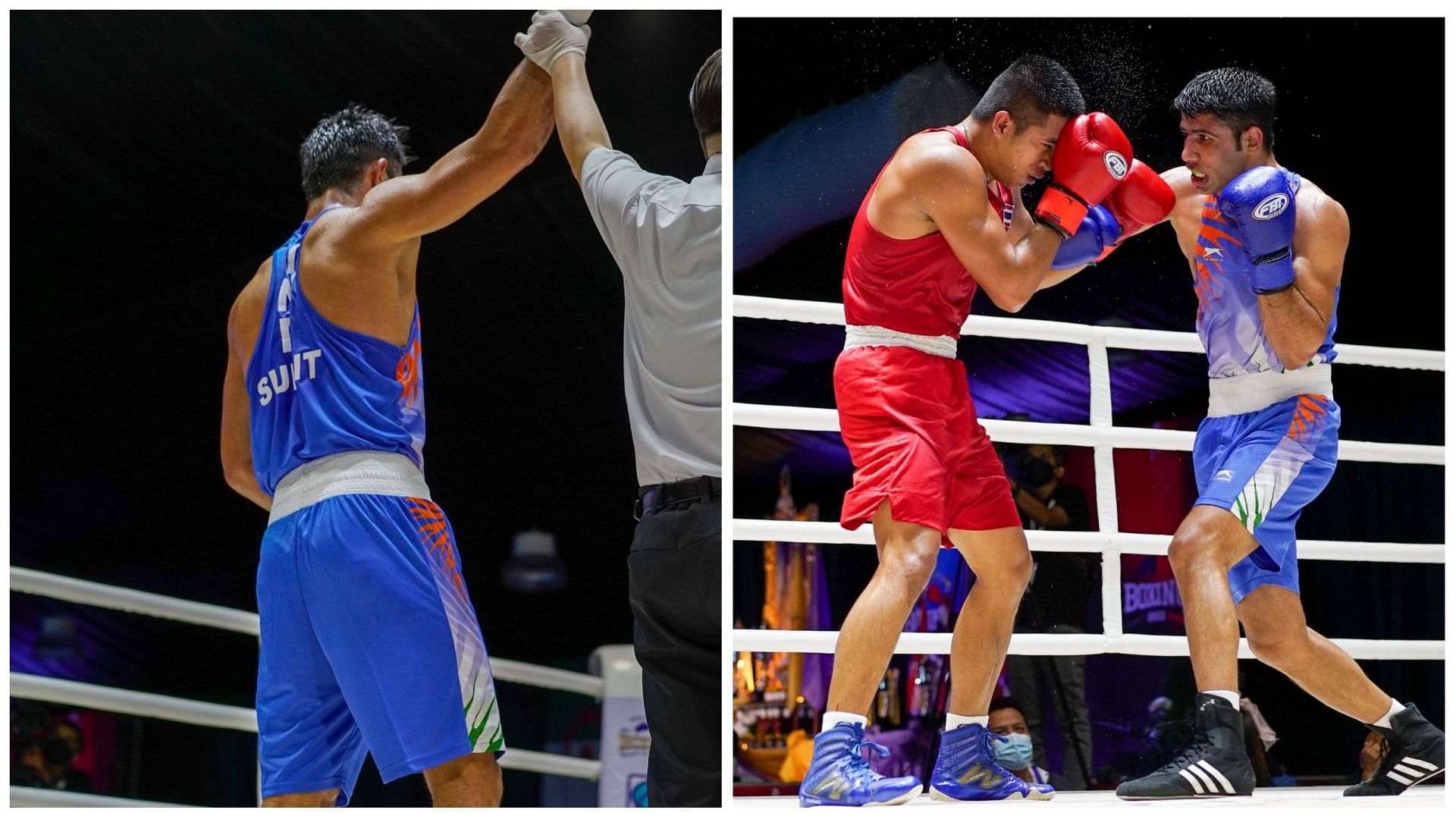 2022 CWG-bound Indian boxer Sumit Kundu in action at 2022 Thailand Open (Pic Credit: BFI)