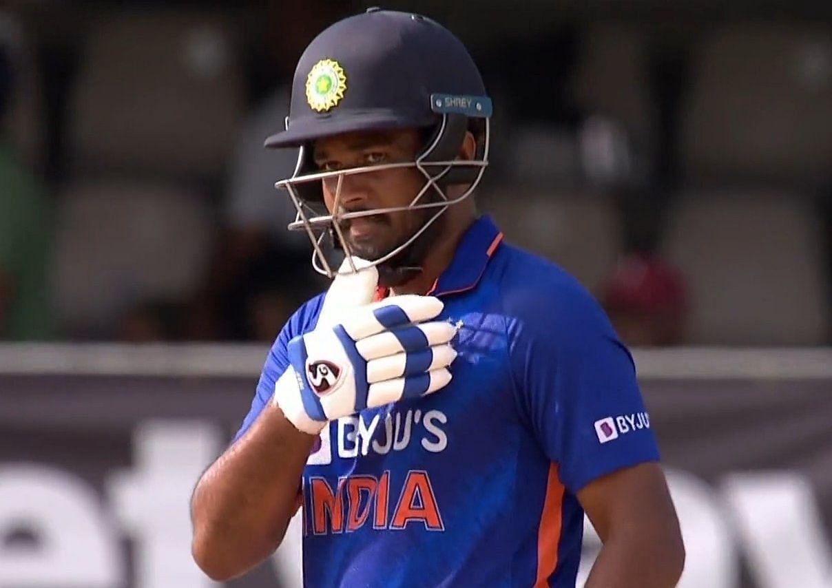 Sanju Samson scored a half-century in the second ODI against the West Indies [P/C: FanCode]