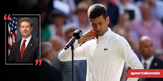 "Hooray for heroic stances for medical freedom by Novak Djokovic, boo for the unscientific policy of banning visitors to the US" - Senator criticizes the US government