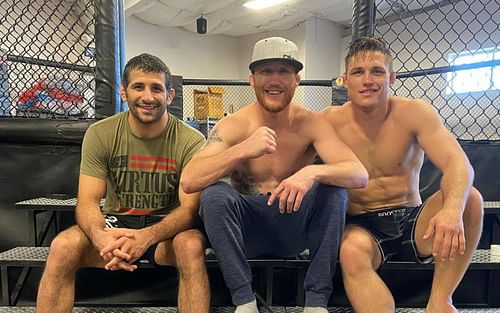 Beneil Dariush (Left), Justin Gaethje (Middle), annd Drew Dober (Right) (Image courtesy of @beneildariush Instagram)