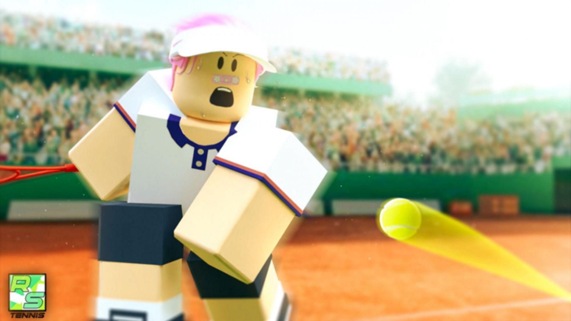 Rise to the top by defeating the best in RS Tennis (Image via Roblox)