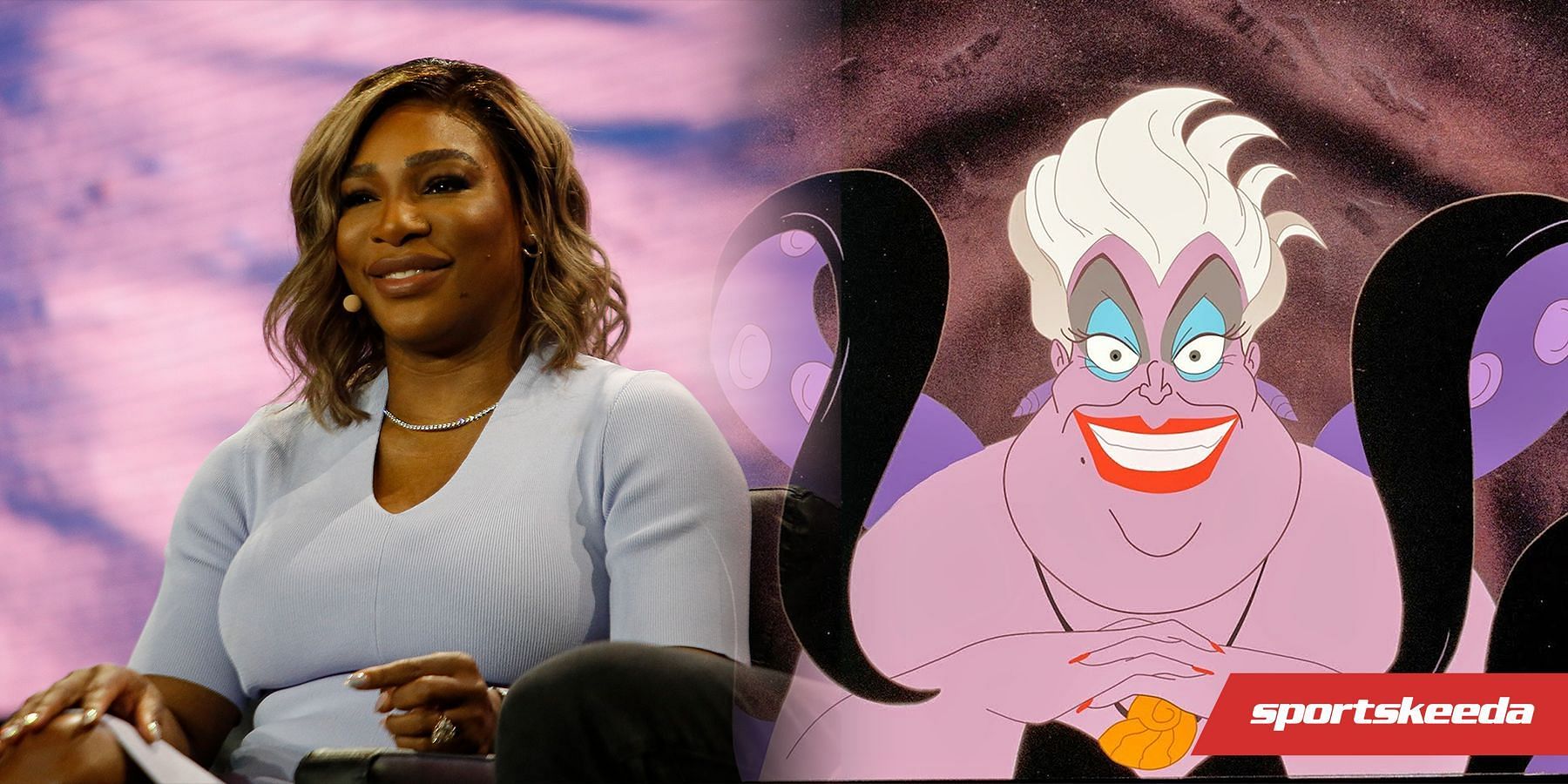 Serena Williams channelled her inner Ursula to talk about the importance of body language.